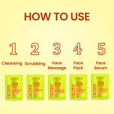 Jaquline USA Sun Smart DETAN & GLO Facial KIT 2 in 1 Formula with Kojic Acid and Licorice Extract for Glowing skin