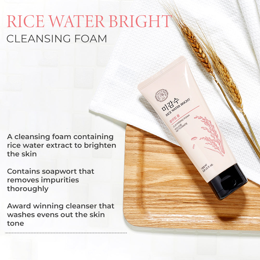The Face Shop Rice Water Bright Cleansing Foam 100ml