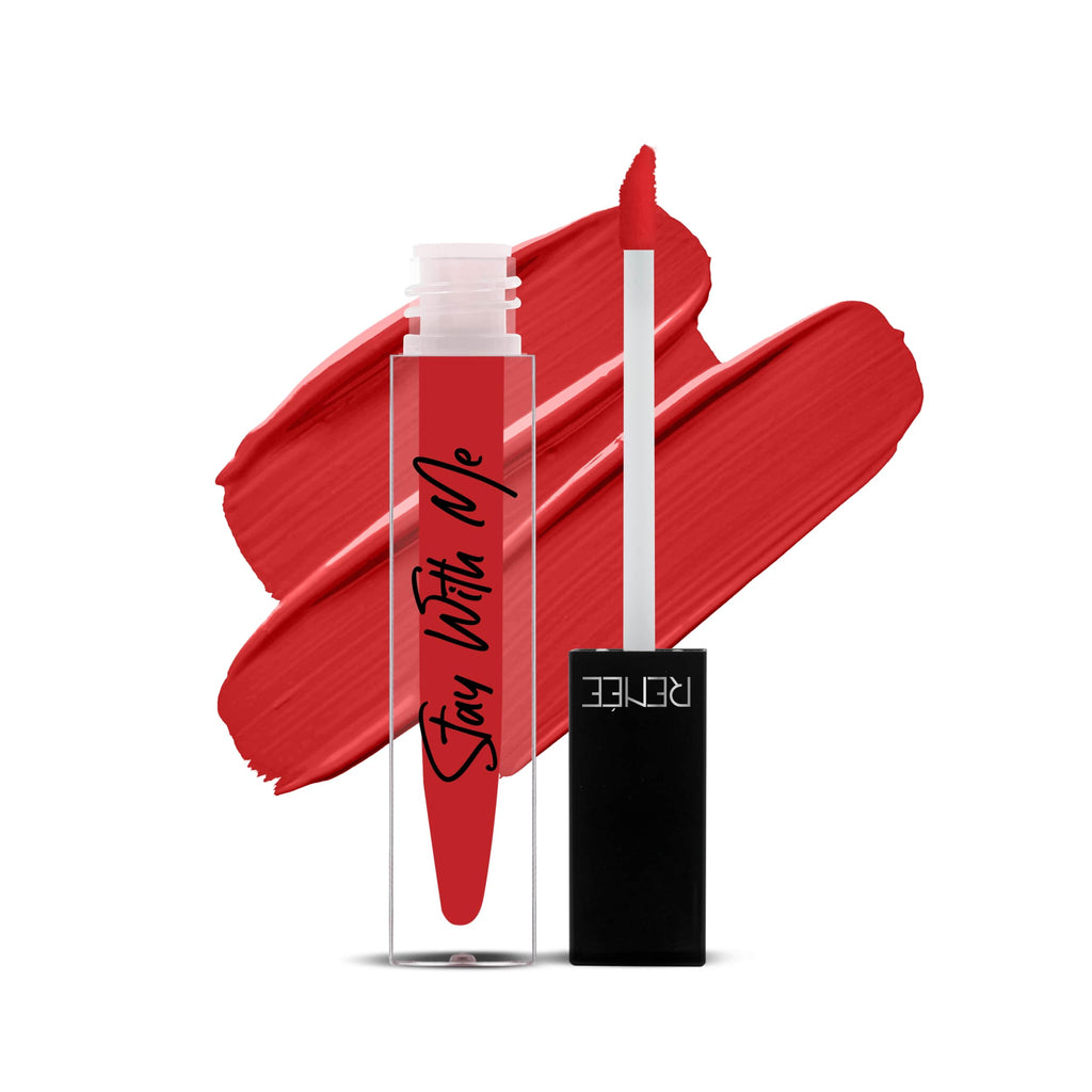 RENEE Stay With Me Matte Lip Color - Rage Of Red, 5ml