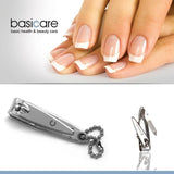 Basicare Nail Clipper With File & Keychain