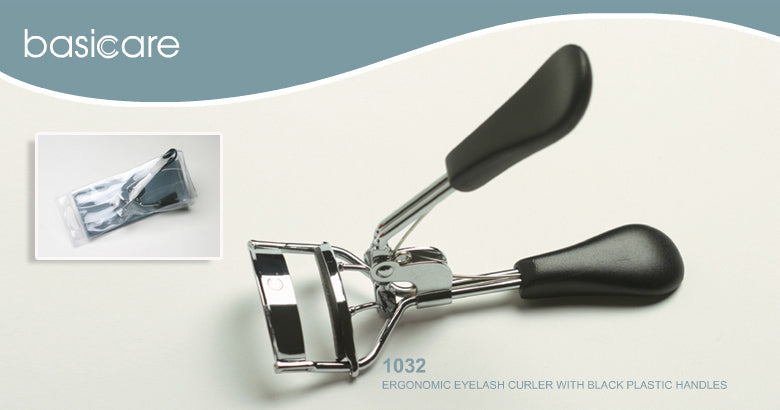 Basicare Ergonomic Eyelash Curler With Black Plastic Handles