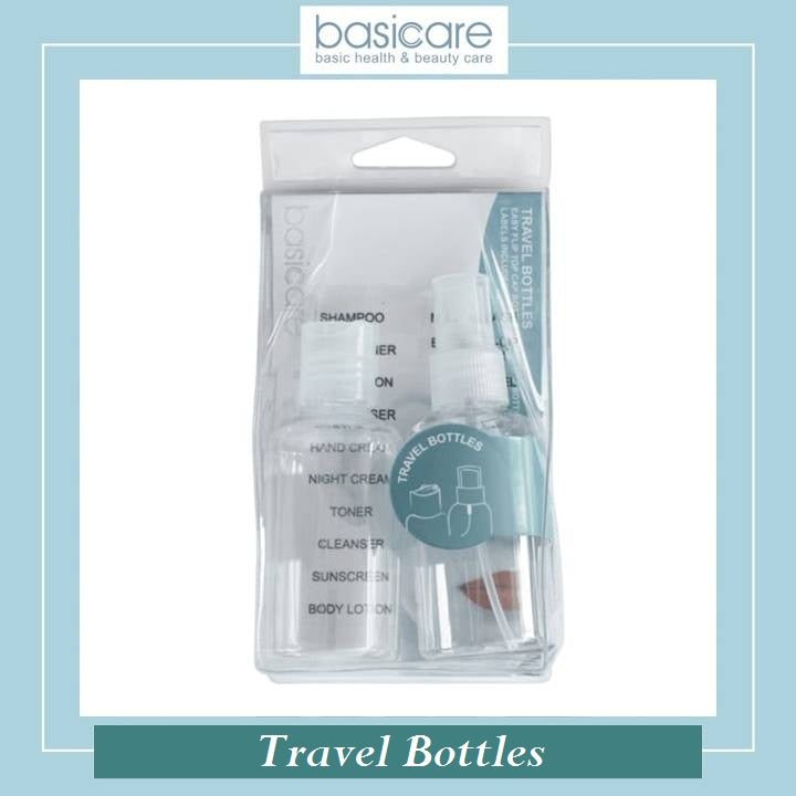 Basicare Cosmetic Travel Bottles