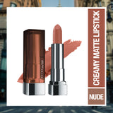 Maybelline New York Color Sensational Inti-Matte Nude Lipstick, Toasted Brown