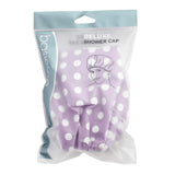 Basicare Purple Shower Cap With White Dots