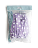 Basicare Purple Shower Cap With White Dots