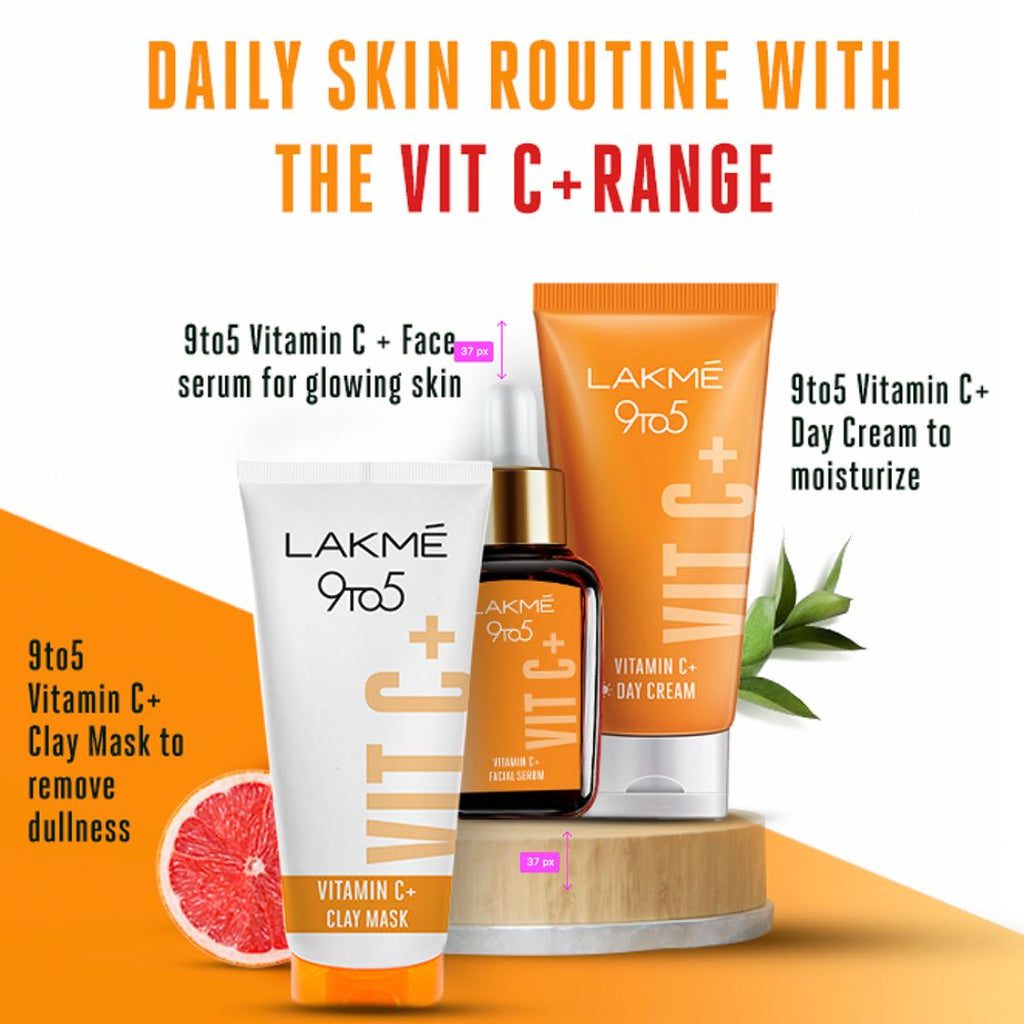 Lakme 9To5 Vitamin C Facewash With Microcrystalline Beads For Refreshed & Glowing Skin 100 g