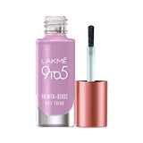 Lakme 9to5 Primer + Gloss Nail Colour, Lavender Breeze, 6 ml