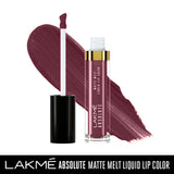Lakmé Absolute Matte Melt Liquid Lip Color, Mulberry Feast, 6 ml