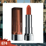 Maybelline New York Color Sensational Creamy Matte Lipstick, 674 Madison Red, 3.9g
