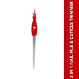 Jaquline USA 2 in 1 Nail File & Cuticle Trimmer