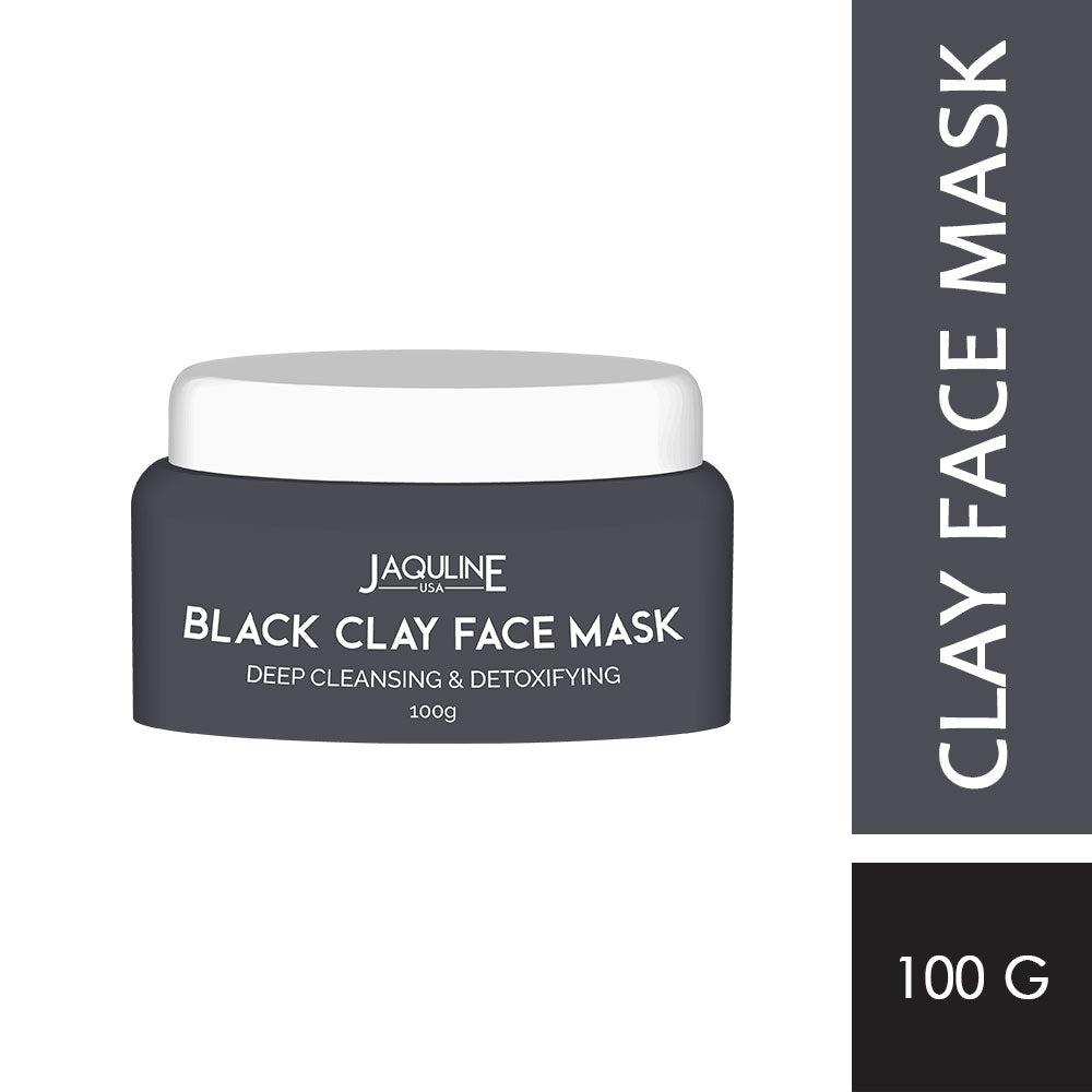 Jaquline USA BLACK CLAY FACE MASK 100GM