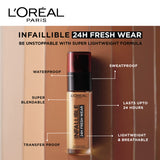 L'Oreal Paris Infallible 24H Fresh Wear Foundation, 260 Golden Sun