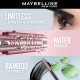 Maybelline New York Lash Sensational Sky High Waterproof Mascara, Lengthening & Volumizing Mascara With Bamboo Extract & Fibres, Very Black, 6ml
