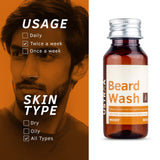 Ustraa Beard Wash Woody - 60ml