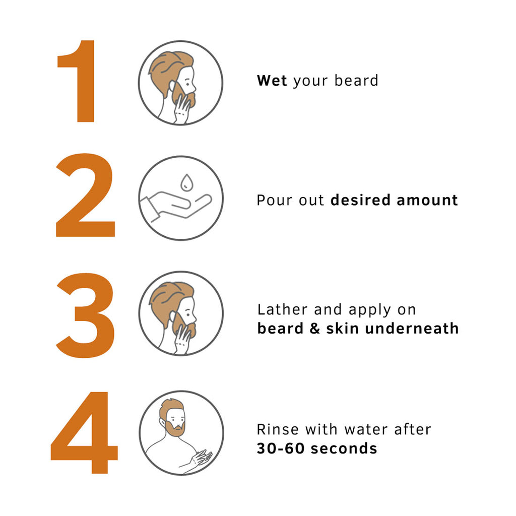 Ustraa Beard Wash Woody - 60ml
