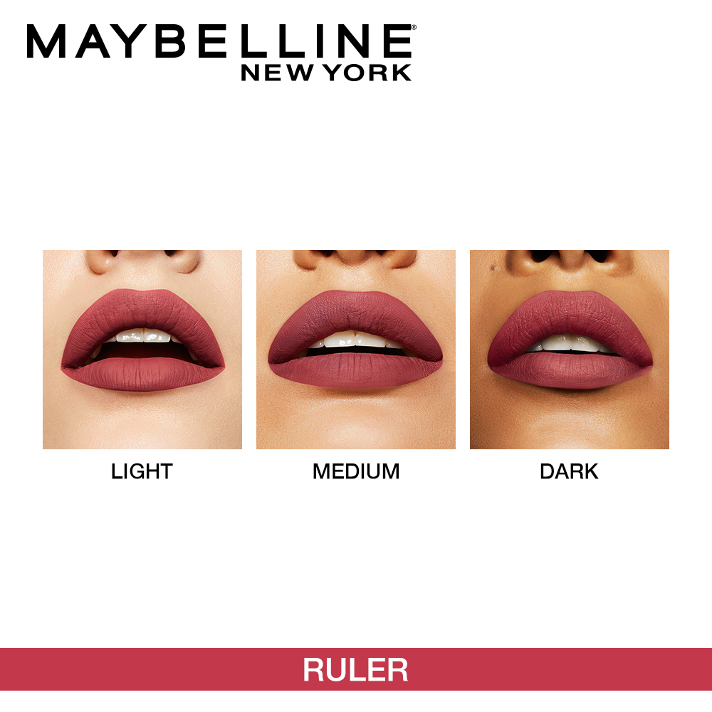 Super Stay Ruler Maybelline New York Super Stay Matte Ink Liquid Lipstick, 80 Ruler, 5g ...