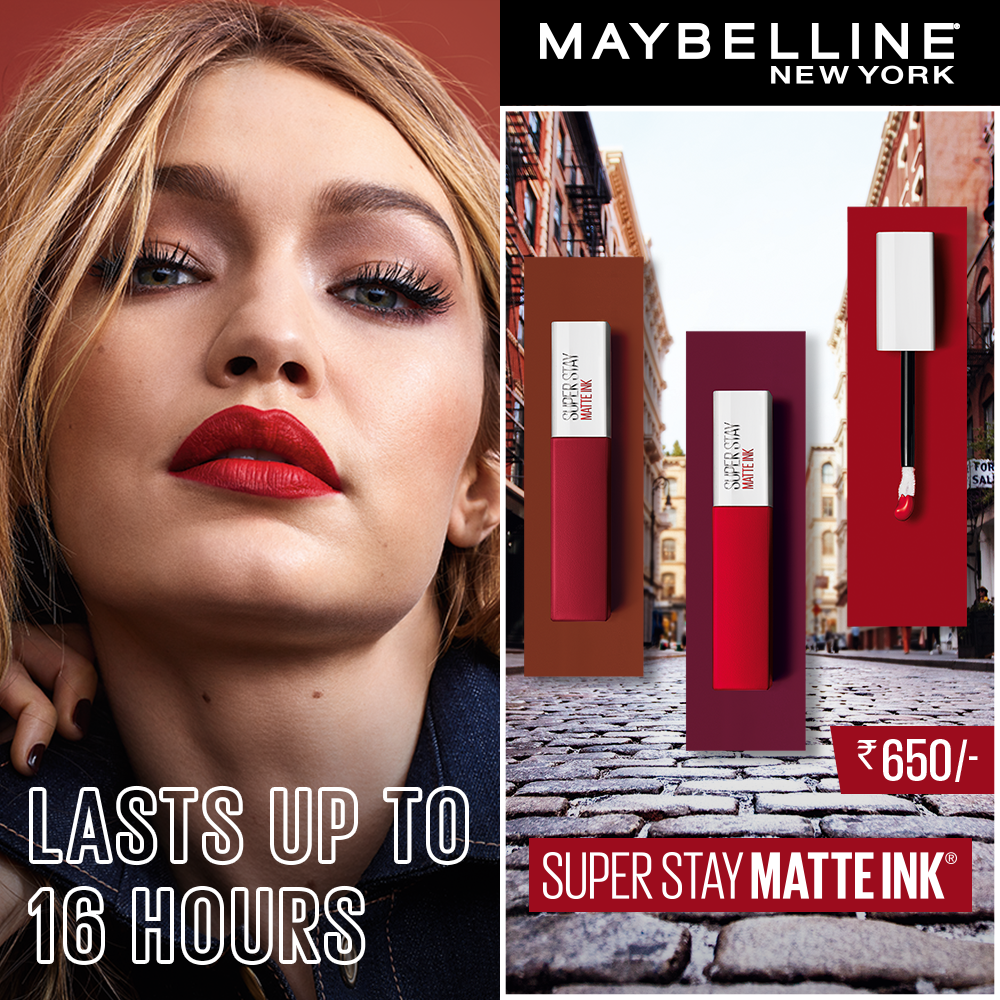 Maybelline New York Super Stay Matte Ink Liquid Lipstick, 80 Ruler, 5g ...