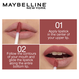 Maybelline New York Sensational Liquid Matte Lipstick 03 Flush It Red, 7G.