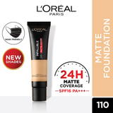 L’Oréal Paris Infallible 24H Matte Cover Liquid Foundation, 110 Rose Vanilla, 35 ml