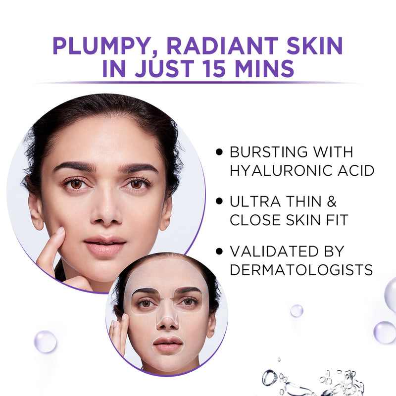 L'Oreal Paris Revitalift Hyaluronic Acid Fresh Mix Serum Sheet Mask, 33g