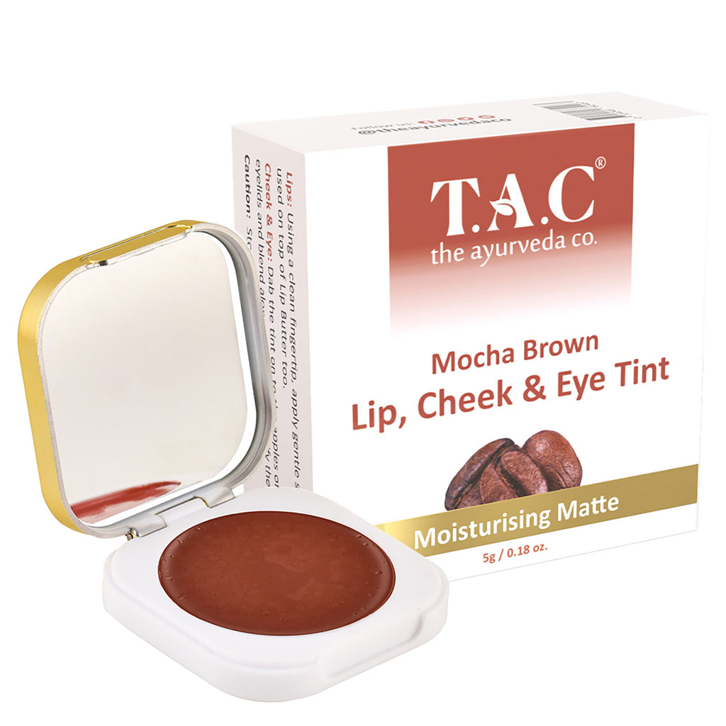 T.A.C - The Ayurveda Co. Mocha Brown Lip, Cheek & Eye Tint 5 gm