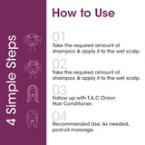 T.A.C - The Ayurveda Co. Onion Hair Shampoo | Power of Red Onion & Ginger | For Hair Growth and Hair Fall Control - 250ml