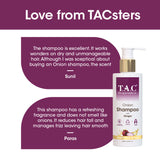 T.A.C - The Ayurveda Co. Onion Hair Shampoo | Power of Red Onion & Ginger | For Hair Growth and Hair Fall Control - 250ml