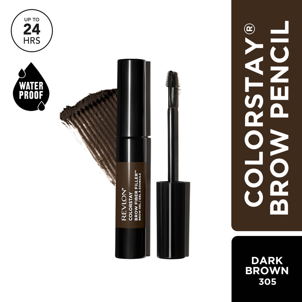 ColorStay Brow Fiber Filler - Brow Gel Dark Brown