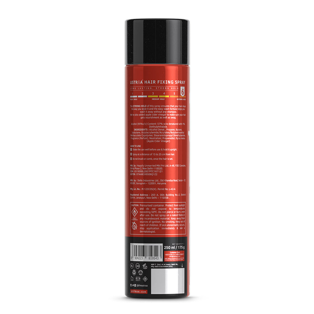 Ustraa Hair Fixing Spray - Strong Hold - 250ml