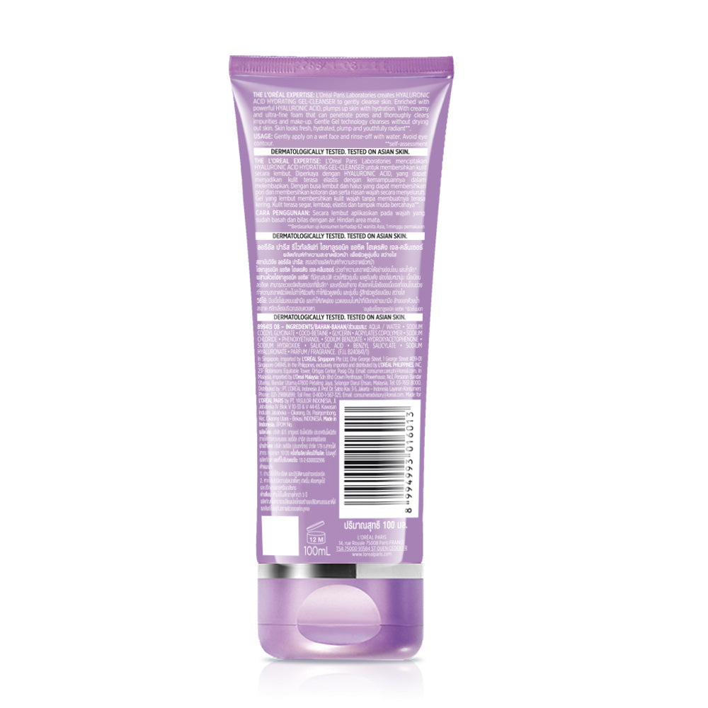 L’Oréal Paris Revitalift Hyaluronic Acid Hydrating Gel Cleanser, 100 ml