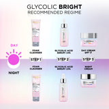 L'Oréal Paris Glycolic Bright Daily Foaming Face Cleanser, 100ml | Glycolic Acid Face Wash for Dull Skin | Daily Glowing Facial Cleanser