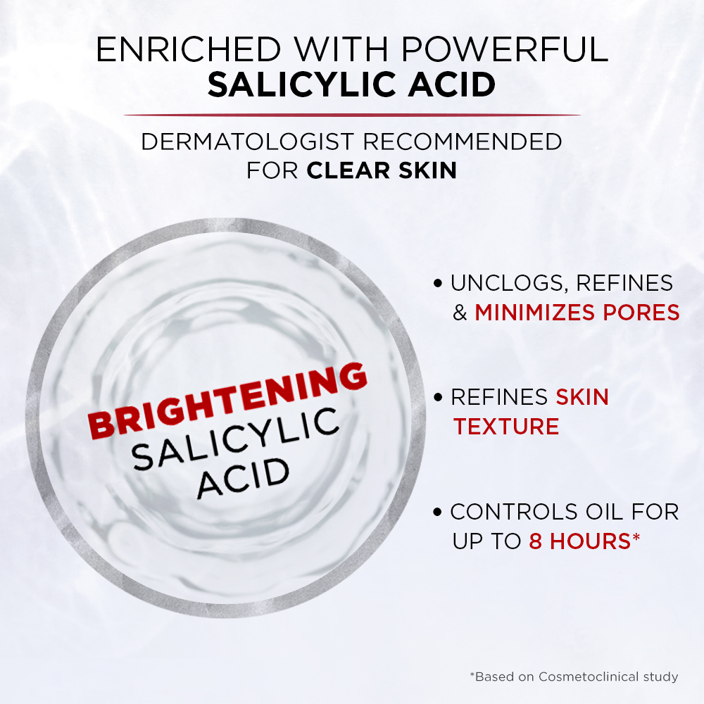 L'Oréal Paris Revitalift Crystal Fresh Hydrating Gel Cream | Oil-Free Face Moisturizer With Salicylic Acid | 50 ml