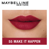 Maybelline New York Super Stay Crayon Lipstick, 55 Make it Happen 1,2g