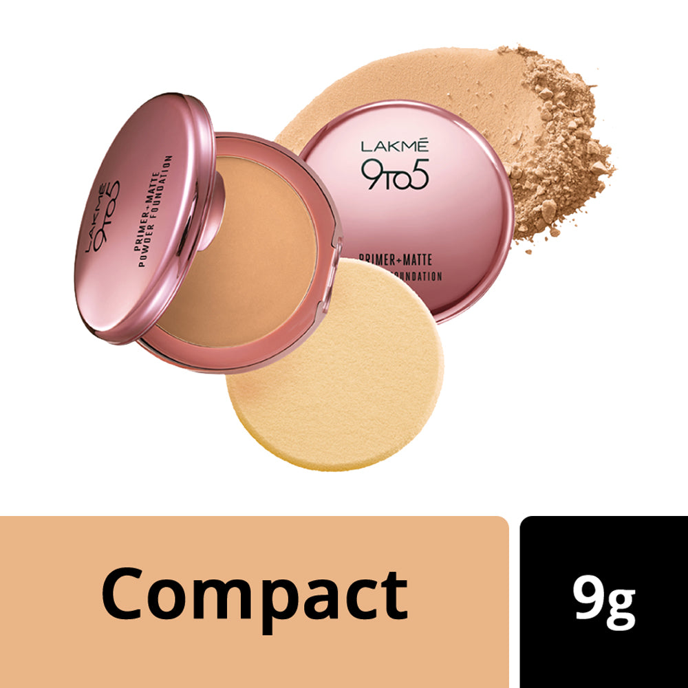 9 to 5 Primer + Matte Powder Foundation Compact Rose Silk 9gm