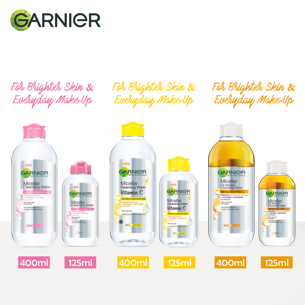 Garnier Skin Naturals, Micellar Oil-Infused Cleansing Water, 125ml