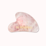 Be Soulfull Rose Quartz Gua Sha - Natural Face Massaging Stoner for firm and glowing skin | For Men & Women | 1 Unit