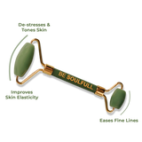 Be Soulfull Jade Face Massage Roller | For Firm & Glowing Skin | Men & Women | 1 Unit